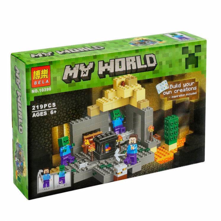 Bela Minecraft 10390 my world конструктор Подземелье лего совместимый