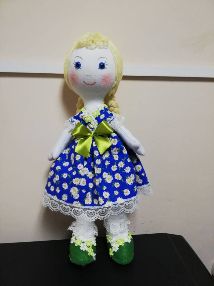 Текстильная кукла ручная работа