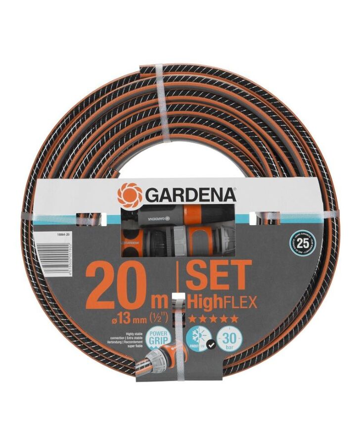 Шланг с комплектом для полива Gardena HighFlex 13 мм (1/2″), 20 м Set