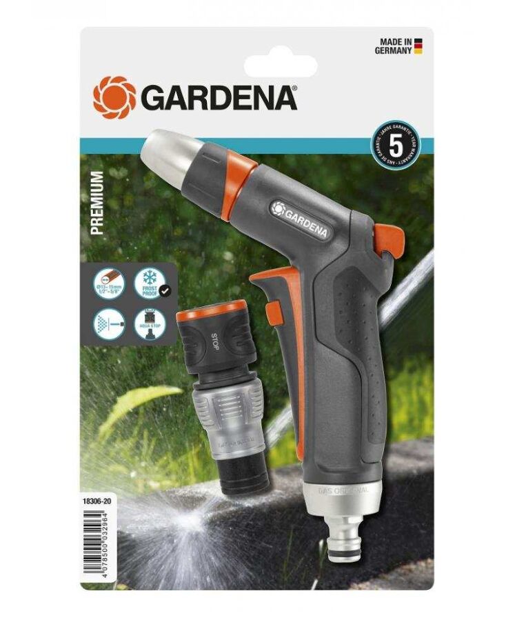 Пистолет-наконечник Gardena Premium 2-в-1 с коннектором Premium 13 мм