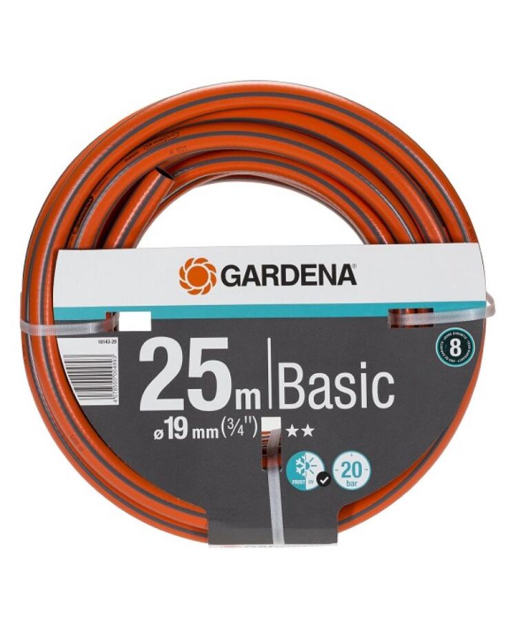 Шланг Gardena Basic 19 мм (3/4″), 25 м (18143-29.000.00)