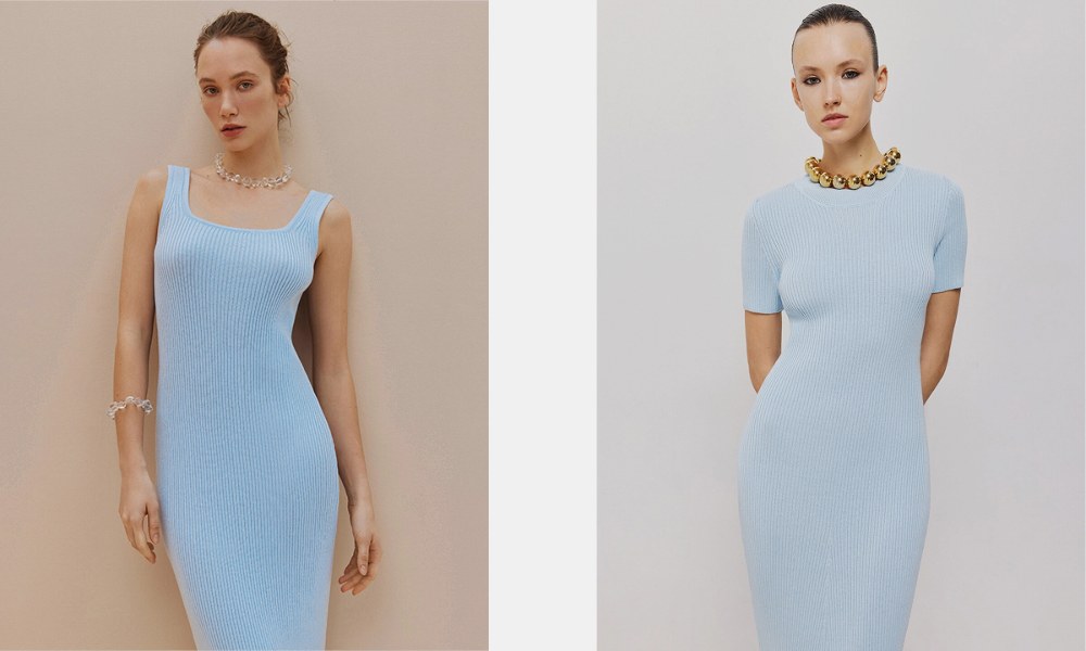 З чим носити жіночі блакитні сукні від 25 Union
