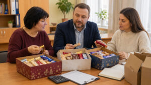 Як школи, підприємства та благодійні організації обирають солодкі набори до зимових свят
